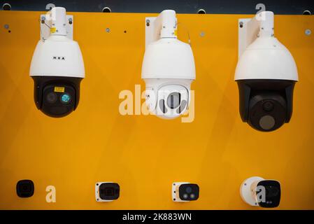 Tehran, Tehran, Iran. 20th Oct, 2022. CCTV cameras at the nineteenth International Police Safety and Security Equipment Exhibition (IPAS 2022) in Tehran, October 20, 2022. (Credit Image: © Sobhan Farajvan/Pacific Press via ZUMA Press Wire) Stock Photo