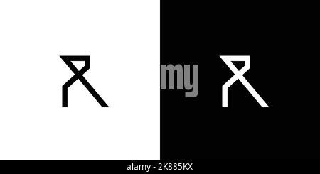 Cool and modern R logo design Stock Vector