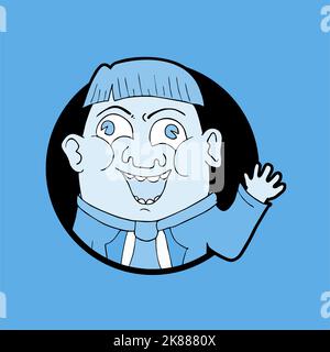 Funny face design Stock Vector