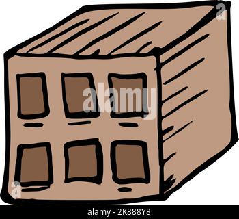 brick illustration Stock Vector