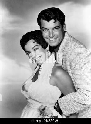 LITA BARON & RORY CALHOUN ACTRESS & ACTOR (1956 Stock Photo - Alamy