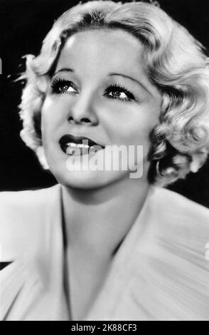 Glenda Farrell  Actress   01 May 1934   **WARNING** This Photograph is for editorial use only and is the copyright of The Film Company and/or the Photographer assigned by the Film or Production Company and can only be reproduced by publications in conjunction with the promotion of the above Film. A Mandatory Credit To The Film Company is required. The Photographer should also be credited when known. No commercial use can be granted without written authority from the Film Company. Stock Photo