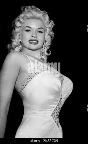 Jayne Mansfield  Actress   01 May 1956   **WARNING** This Photograph is for editorial use only and is the copyright of The Film Company and/or the Photographer assigned by the Film or Production Company and can only be reproduced by publications in conjunction with the promotion of the above Film. A Mandatory Credit To The Film Company is required. The Photographer should also be credited when known. No commercial use can be granted without written authority from the Film Company. Stock Photo