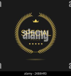 Special price Grey laurel wreath label set Stock Vector Image & Art - Alamy
