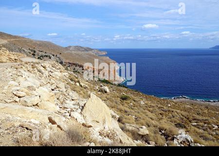 Gramvousa Peninsula, Chersonesos Gramvousas, Crete, Greece, Europe Stock Photo