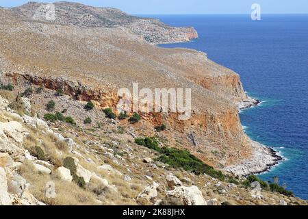 Gramvousa Peninsula, Chersonesos Gramvousas, Crete, Greece, Europe Stock Photo