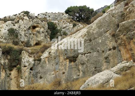 Gramvousa Peninsula, Chersonesos Gramvousas, Crete, Greece, Europe Stock Photo