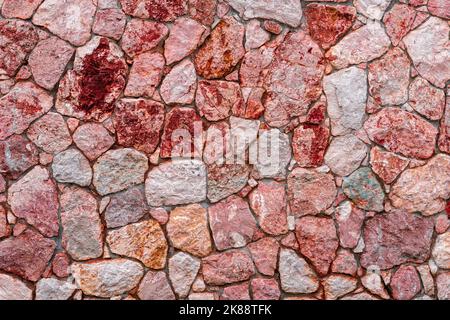 Purple and pink marble stone wall texture background. The texture of limestone or Closeup surface grunge stone texture, stonework rock old pattern Stock Photo