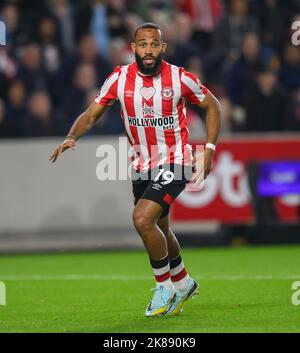 19 Oct 2022 - Brentford v Chelsea - Premier League - Gtech Community Stadium  Brentford's Bryan Mbeumo during the Premier League match against Chelsea. Picture : Mark Pain / Alamy Stock Photo