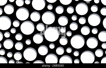 Abstract seamless pattern from round holes Stock Vector