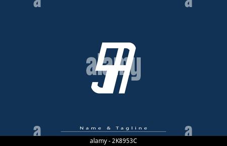 Alphabet letters Initials Monogram logo SA , AS Stock Vector