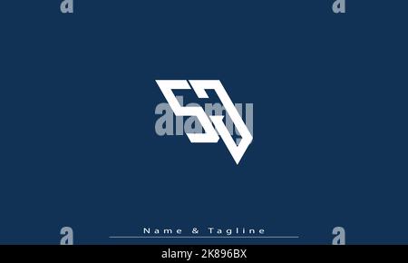 Alphabet letters Initials Monogram logo SJ , JS Stock Vector
