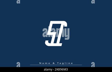 Alphabet letters Initials Monogram logo SI , IS Stock Vector