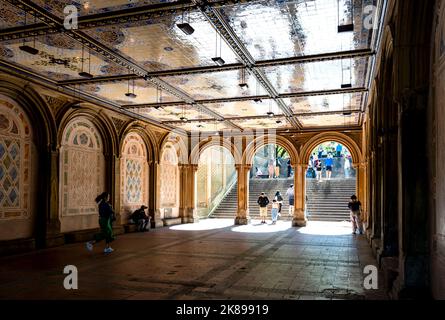 Bethesda Terrace Arcade, an architectural marvel in Central Park Bethesda  Terrace Arcade is the arched, interior walkway in the center of…