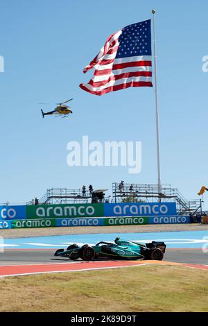 Austin, Texas, USA. 21st Oct 2022. 05 VETTEL Sebastian (ger), Aston Martin F1 Team AMR22, action during the Formula 1 Aramco United States Grand Prix 2022, 19th round of the 2022 FIA Formula One World Championship from October 21 to 23, 2022 on the Circuit of the Americas, in Austin, Texas - Photo DPPI Credit: DPPI Media/Alamy Live News Stock Photo