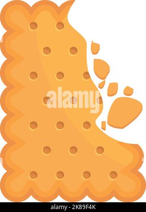 Cracker icon cartoon vector. Cookie food. Cake snack Stock Vector