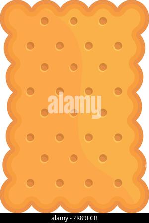 Cracker icon cartoon vector. Cookie food. Cake snack Stock Vector