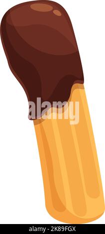 Churro icon cartoon vector. Spanish chocolate. Pastry food Stock Vector