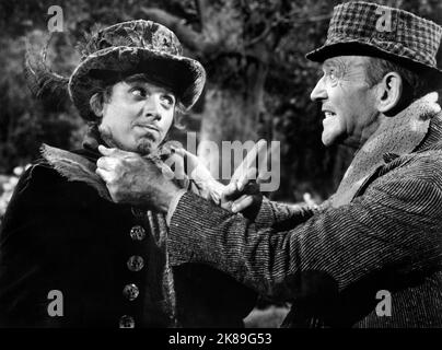 Tommy Steele, Fred Astaire, on-set of the Film, 'Finian's Rainbow', Warner Bros.-Seven Arts, 1968 Stock Photo