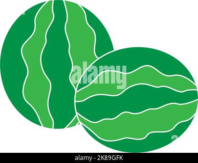 watermelon icon vector logo illustration design Stock Vector