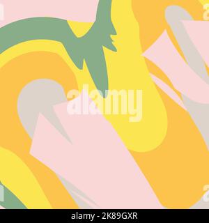 Bright abstract pattern in trendy mute shades. Background texture from colorful line in watercolor manner. Suitable for lettering, banner, label, wallpaper, poster, postcard. Copyspace. Vector. EPS Stock Vector