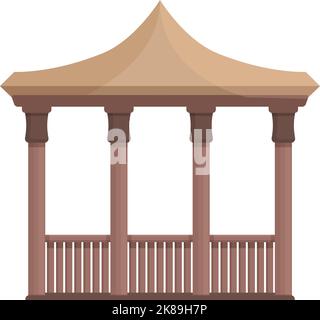 City pergola icon cartoon vector. Wedding house. Home nature Stock ...
