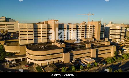 University of Michigan hospital complex in Ann Arbor Stock Photo