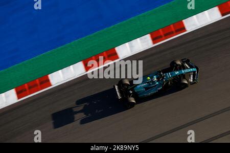 Austin, Texas, USA. 21st Oct 2022. 05 VETTEL Sebastian (ger), Aston Martin F1 Team AMR22, action during the Formula 1 Aramco United States Grand Prix 2022, 19th round of the 2022 FIA Formula One World Championship from October 21 to 23, 2022 on the Circuit of the Americas, in Austin, Texas - Photo DPPI Credit: DPPI Media/Alamy Live News Stock Photo