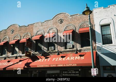 Historic architecture, Mineola, New York Stock Photo
