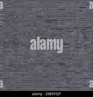 Grungy Brick Wall Texture. Brown Old Gray Building Brickwall Stock Photo