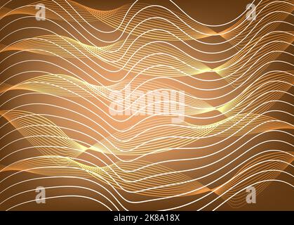 Abstract technology lighted wave background colorful electric wave background Stock Vector