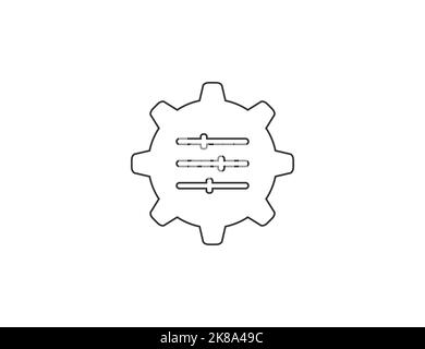 Setting, adaptation, change icon. Vector illustration. Stock Vector