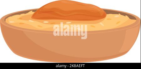 Azerbaijan meat rice icon cartoon vector. Food pilaf. Sarma meal Stock ...
