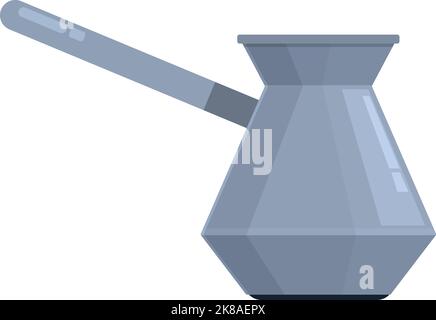 Arabic coffee pot icon cartoon vector. Cezve cup. Turkish cafe Stock Vector