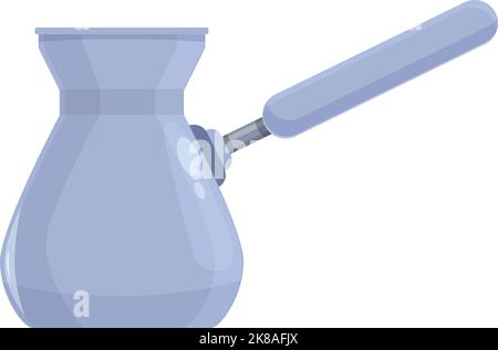 Arabian coffee pot icon cartoon vector. Cezve cup. Arabic bean Stock Vector