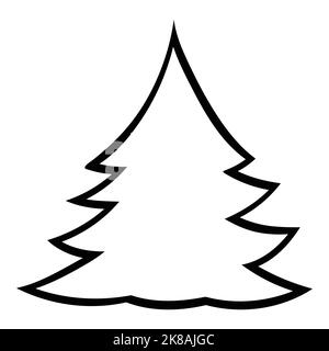 Decorated christmas trees Vector Illustration for christmas element Stock Vector