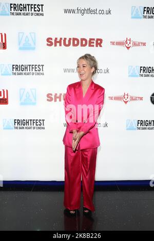 Hannah Traylen attends 'The Hounded' film premiere at Arrow FrightFest held at Cineworld Leicester Square in London Stock Photo