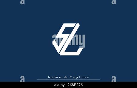 Alphabet letters Initials Monogram logo , LS Stock Vector