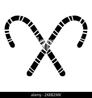 Isolated Christmas Candy Cane Vector Illustration for Christmas element Stock Vector