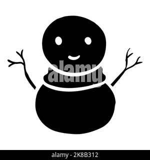 Christmas Snowman Vector illustration for Christmas and Happy new year concept Stock Vector