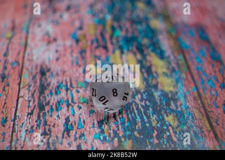 Dice On Colourfull Background Stock Photo