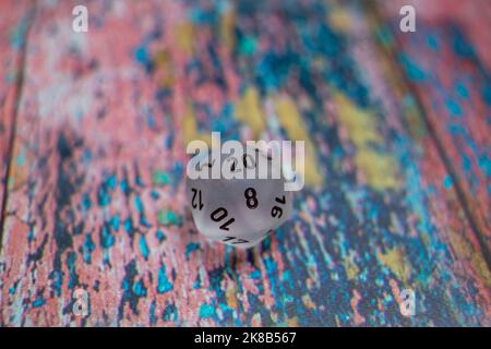 Dice On Colourfull Background Stock Photo