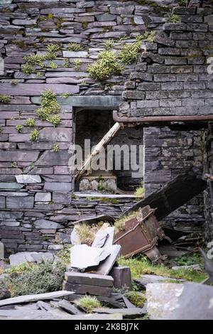 Dinorwic Slate Quarry, situated between the villages of Dinorwig and Llanberis, Snowdonia, North Wales, United Kingdom. Stock Photo