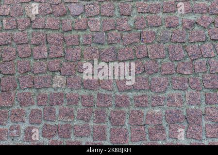Block stone floor texture background Stone block road pavement. detail of cobblestone path ,grunge granite wall texture Stock Photo