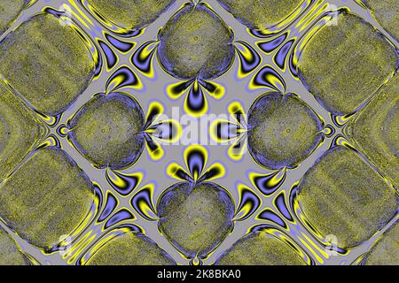 yellow blue abstract geometric background, graphic illustration, design Stock Photo