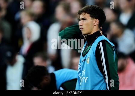 Rotterdam - Cole Bassett of Fortuna Sittard during the match between Feyenoord v Fortuna Sittard at Stadion Feijenoord De Kuip on 22 October 2022 in Rotterdam, Netherlands. (Box to Box Pictures/Yannick Verhoeven) Stock Photo