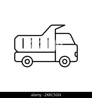 Garbage Truck Icon, Keep the City Clean Sincerely. Stock Vector