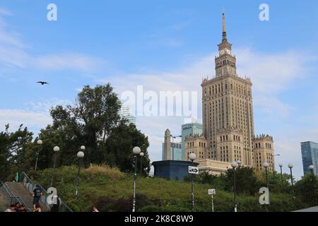 Warsaw, Poland: View of a nice building Museum of Technology Stock Photo