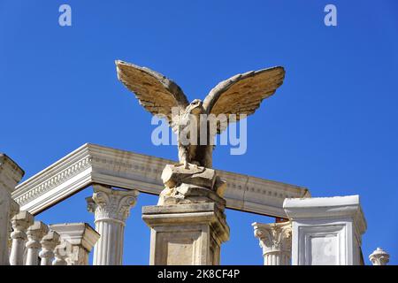 Eagle sculpture, Saranda, Republic of Albania Stock Photo