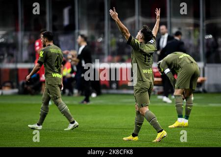 Milan, Italy. 22nd Oct, 2022. Italian Serie A football match AC Milan vs Monza at San Siro stadium in Milan, Italy on October 22, 2022 Credit: Piero Cruciatti/Alamy Live News Stock Photo